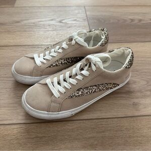 Madewell Sidewalk Glitter Low Top Athletic Sneaker Shoes 5.5